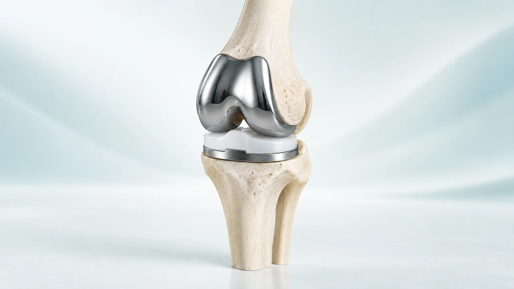 Wizualizacja endoprotezy stawu kolanowego na modelu anatomicznym